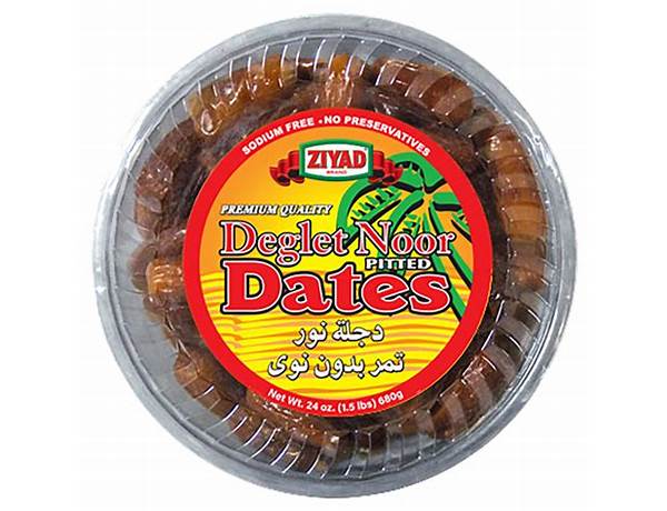 Deglet noor pitted dates ingredients