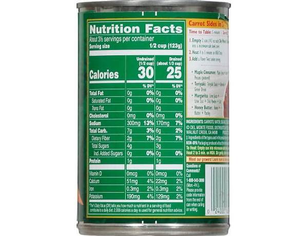 Del monte nutrition facts
