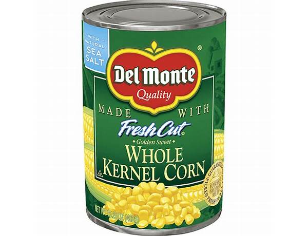Del monte whole kernel corn food facts