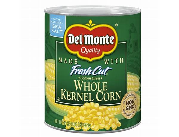 Del monte whole kernel corn ingredients