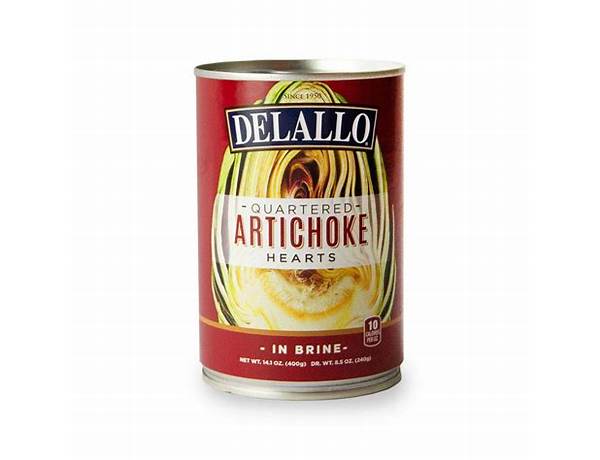 Delallo, quartered & marinated artichoke hearts food facts
