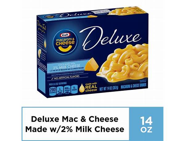 Deluxe macaroni and cheese food facts
