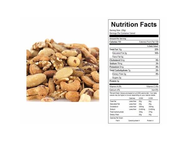 Deluxe mixed nuts nutrition facts