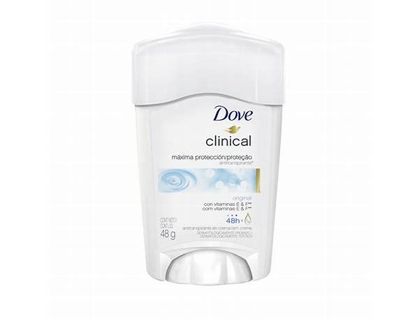 Desodorante clinical (dove) - food facts