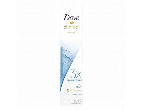 Desodorante clinical (dove) - nutrition facts