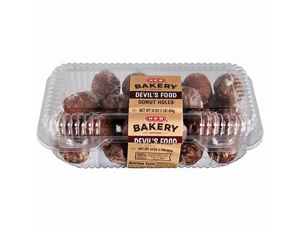 Devil’s food donut holes nutrition facts