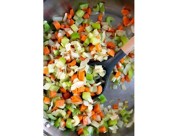 Diced mirepoix mix ingredients