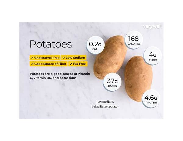 Diced white potatoes food facts