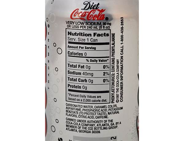 Diet coke ingredients