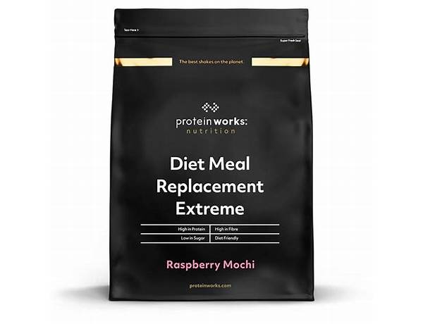 Diet meal replacement extreme rasperry mochi food facts