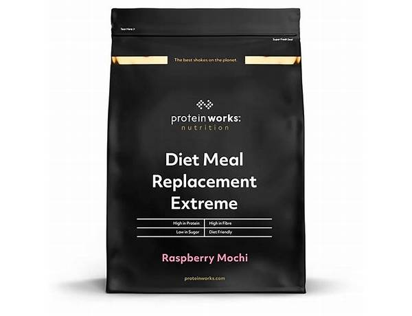 Diet meal replacement extreme rasperry mochi nutrition facts