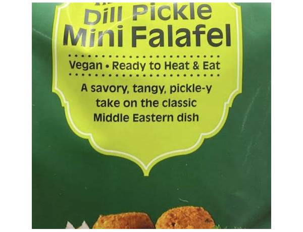 Dill pickle mini falafel food facts