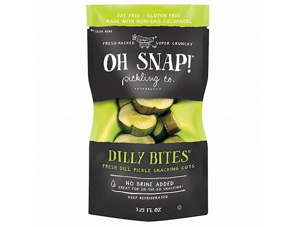Dill pickle snack pack food facts