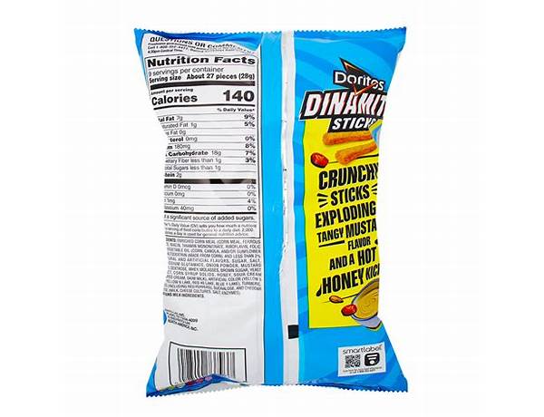 Dinamita sticks hot honey mustard nutrition facts