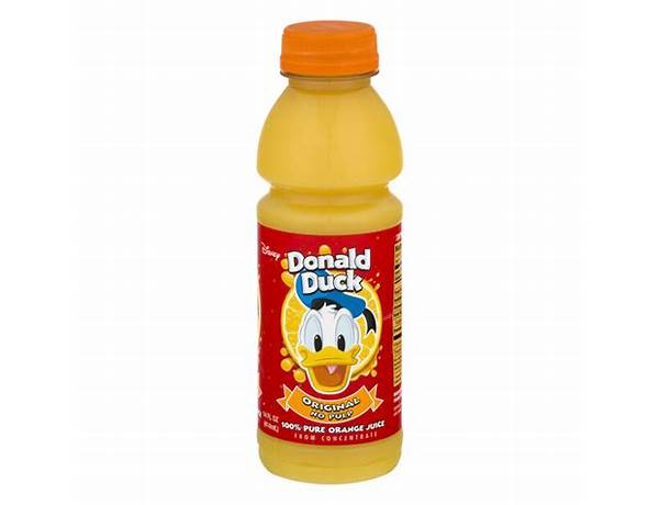 Disney original no pulp pure orange juice ingredients