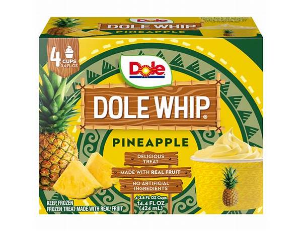 Dole  whip pineapple food facts