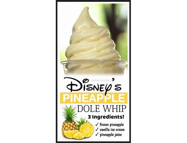 Dole  whip pineapple ingredients
