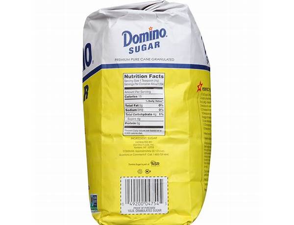 Domin0 sugar nutrition facts