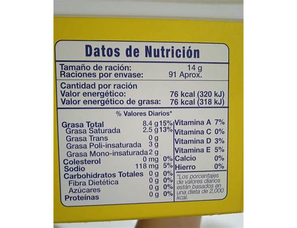 Dorina nutrition facts