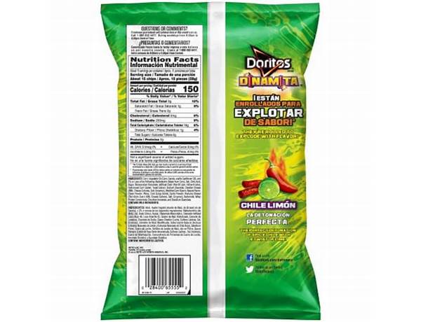Dorito dynamite sticks nutrition facts