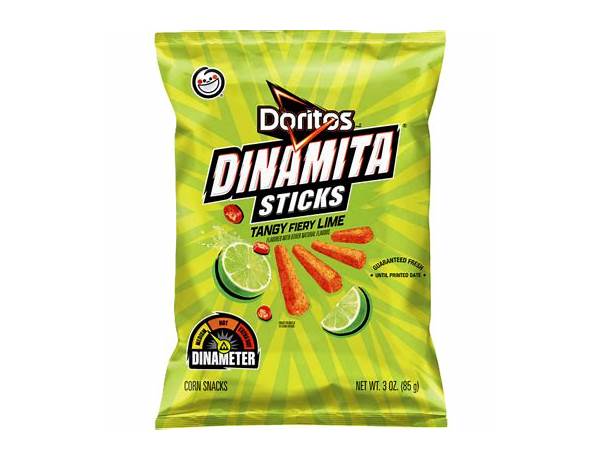 Doritos dinamita sticks tangy fiery lime nutrition facts