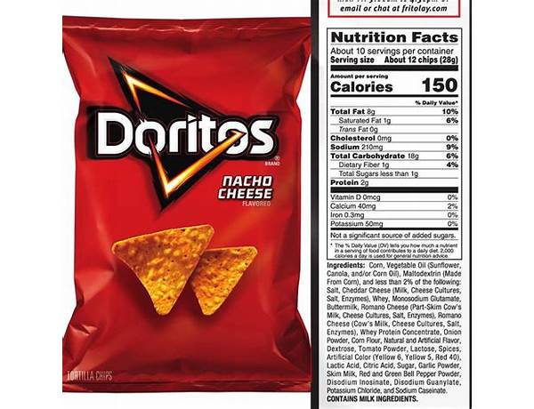 Doritos nachos food facts
