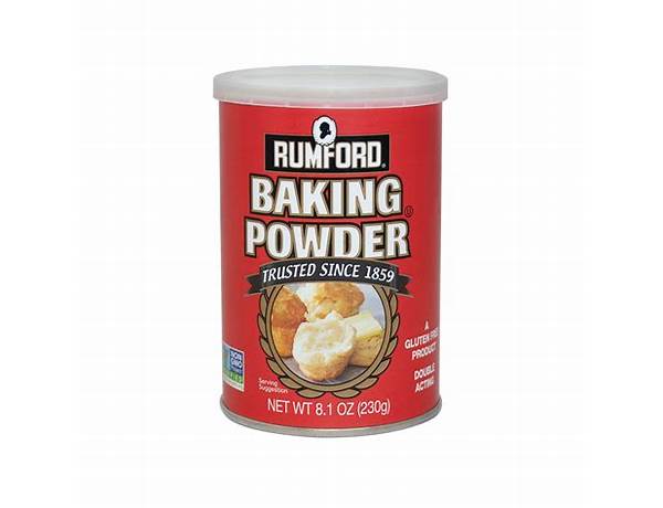 Double acting baking powder food facts