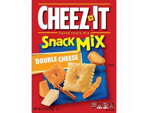 Double cheese snack mix food facts