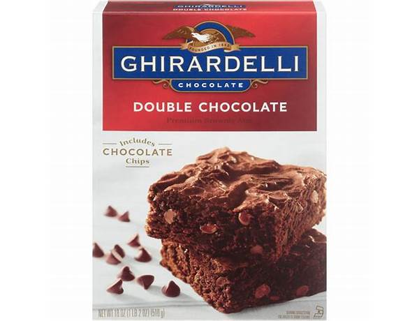Double chocolate premium brownie mix food facts