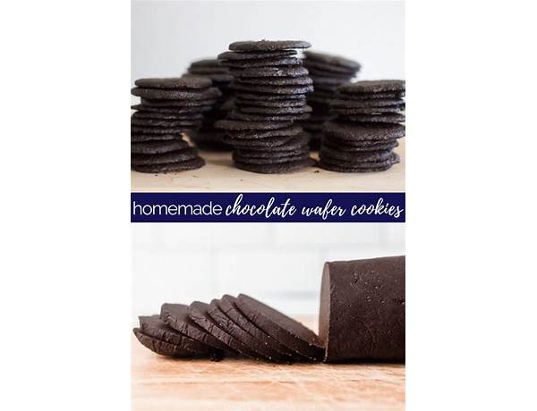Double chocolate wafer cookies food facts