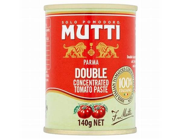 Double concentrated tomato paste food facts