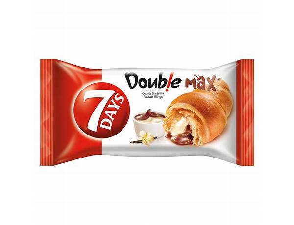 Double max cocoa & coconut croissant food facts