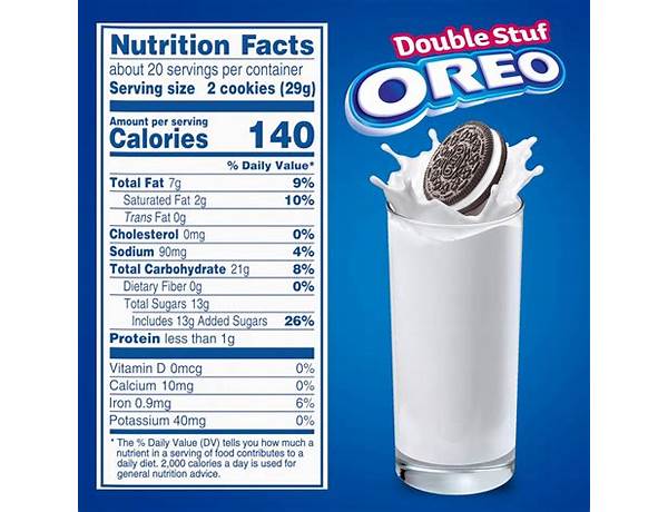 Double stuf oreo nutrition facts