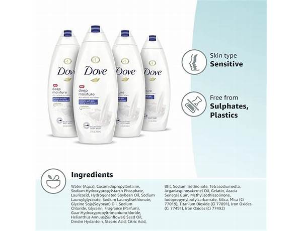 Dove deep moisture skin-natural nourishers - food facts