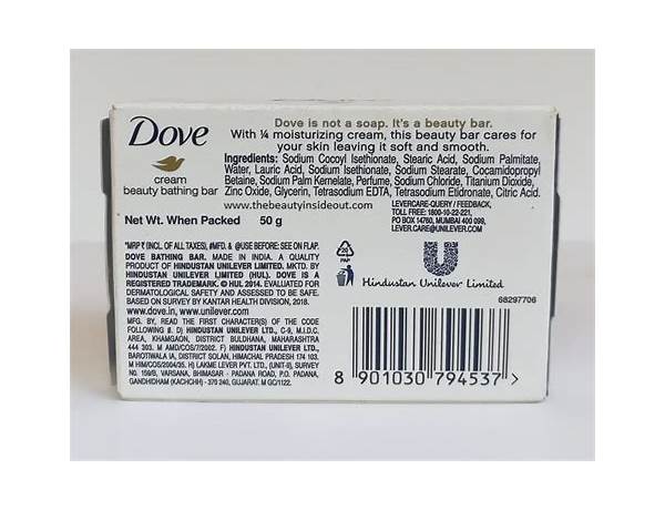 Dove ingredients