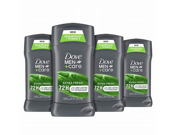 Dove men's care nutrition facts