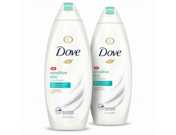 Dove sensitive skin body wash - food facts