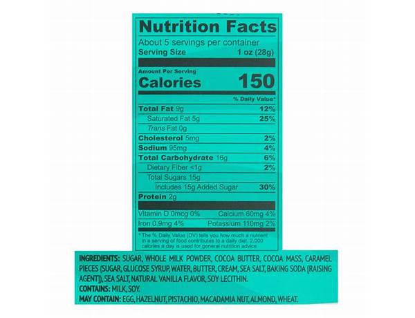 Dr.choq nutrition facts