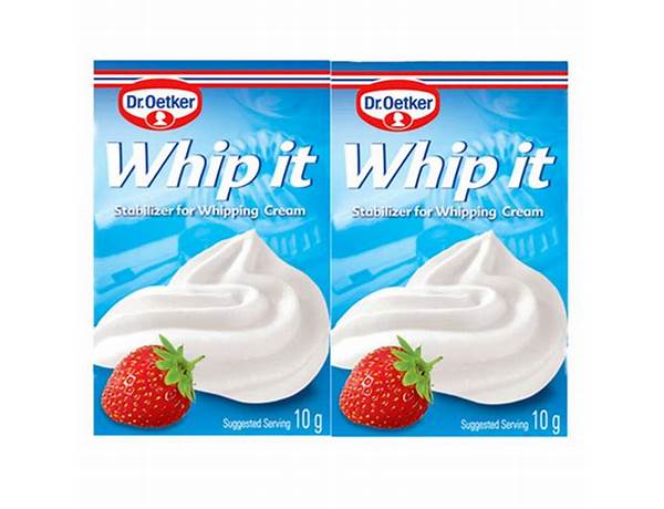 Dr.oetker, whip it, stabilizer for whipping cream food facts