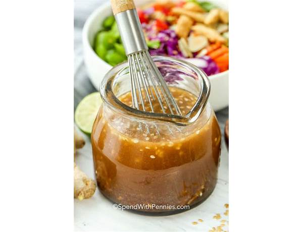 Dressing naturally low fat sesame ginger ingredients