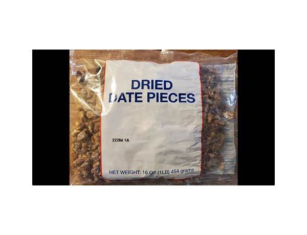 Dried date pieces food facts