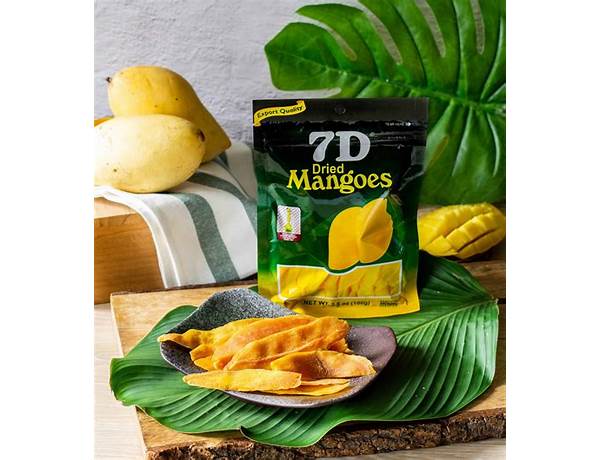 Dried mango premium quality food facts