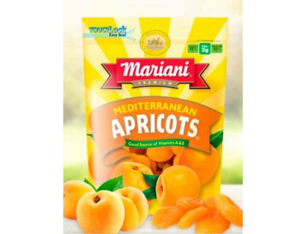 Dried mediterranean apricots food facts