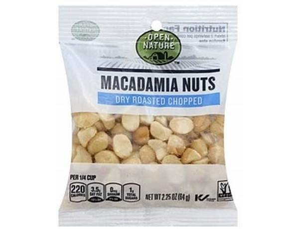 Dry roasted chopped macadamia nuts food facts