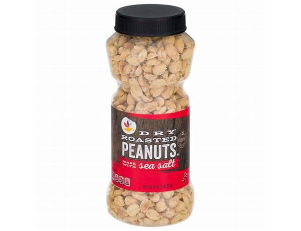 Dry roasted peanuts made with sea salt ounce container food facts