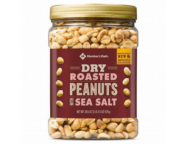 Dry roasted peanuts with sea salt ingredients