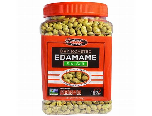 Dry roasted salted edamame beans food facts
