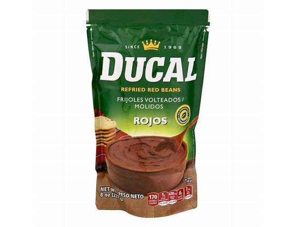 Ducal, refried beans ingredients