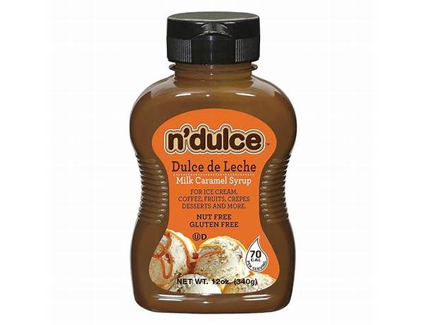 Dulce de leche coffee syrup food facts