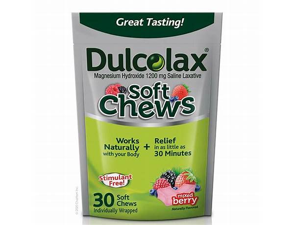 Dulcolax chews nutrition facts
